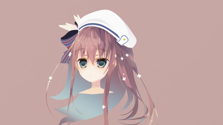 Amamiya Haku in Youjo-sama 3D Model