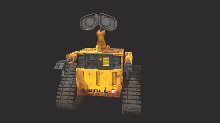 Wall-E Lowpoly Game Asset 3D Model
