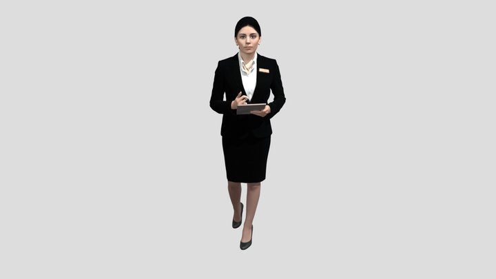 Executive Assistant Taking Notes – Kostenloses 3D-Modell STL