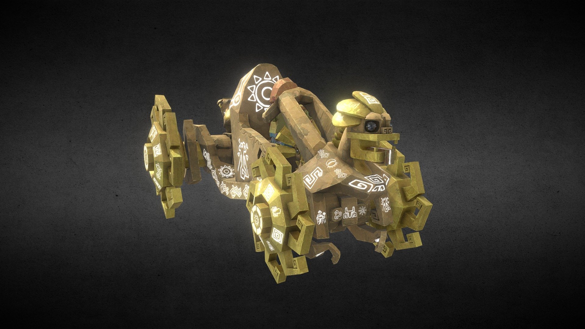 Mayan Cars cartoon 3D model by Raven13080 [66898a3] Sketchfab