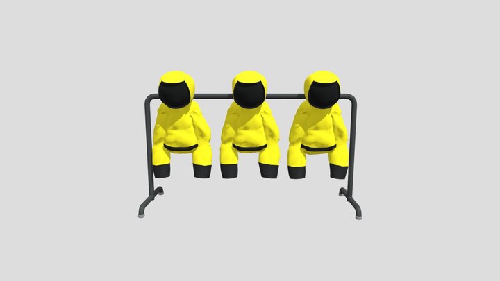 hazmat suit ape primal fear 2 3D Model