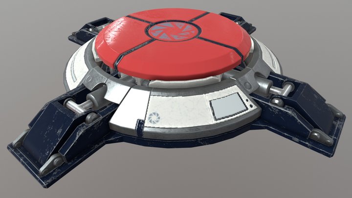 Portal Super Button 3D Model