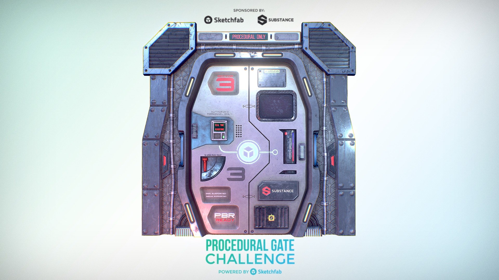 #ProceduralGateChallenge - SciFi Gate (Download)