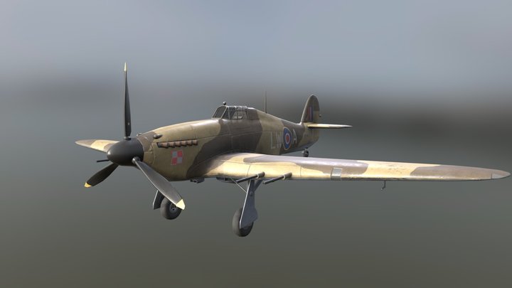 Hurricane MkII 3D Model