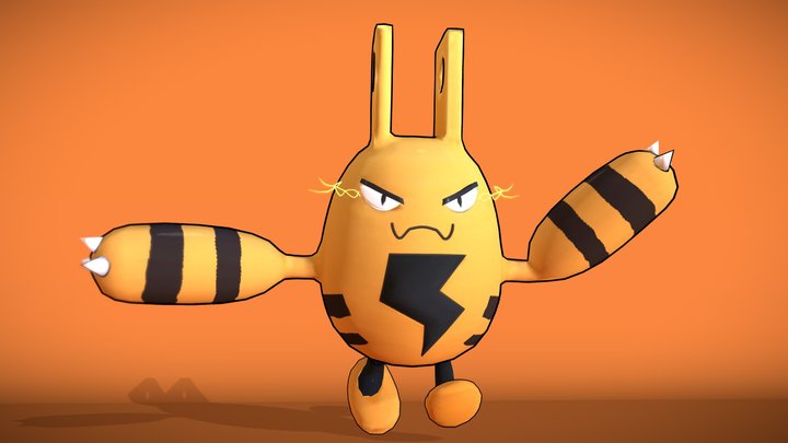 Elekid Pokemon 3D Model