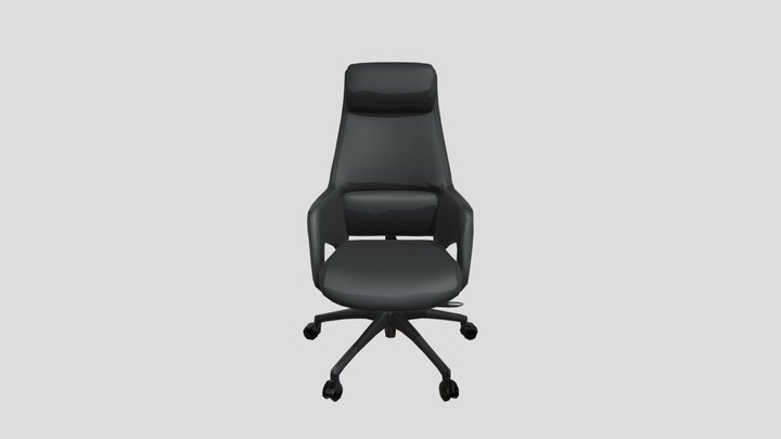 BlackOfficeChair 3D Model