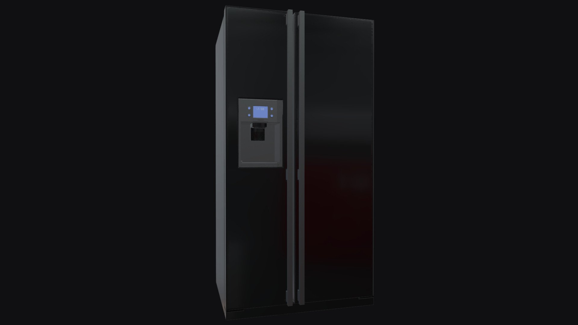 Fridge low poligonal - free download