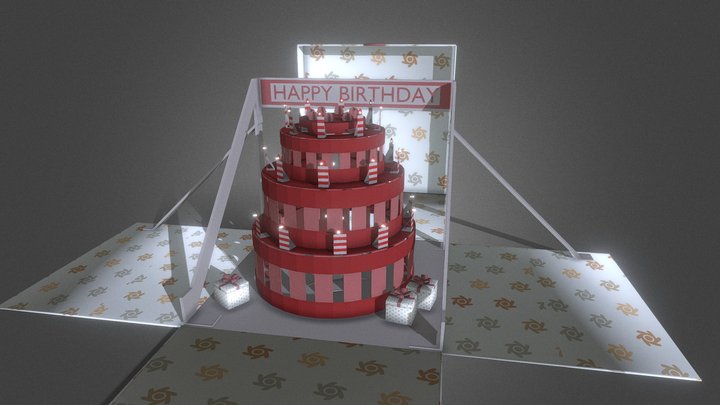 Happy Birthday Box - Sketchfab Weekly Challenge 3D Model