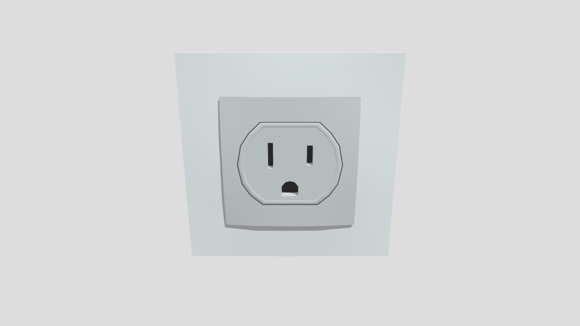 Square Type B Plug - Download Free 3D Model By 1-3D.com [668f8f1 ...