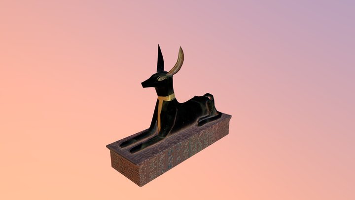 Anubis Staue 3D Model