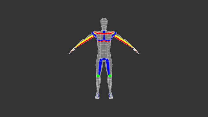 Lowpoly humans 3D Model