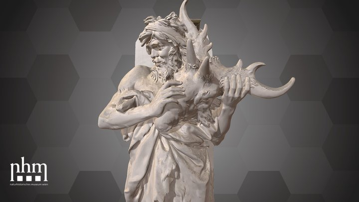Figure with Sivatherium – Free 3D Model STL