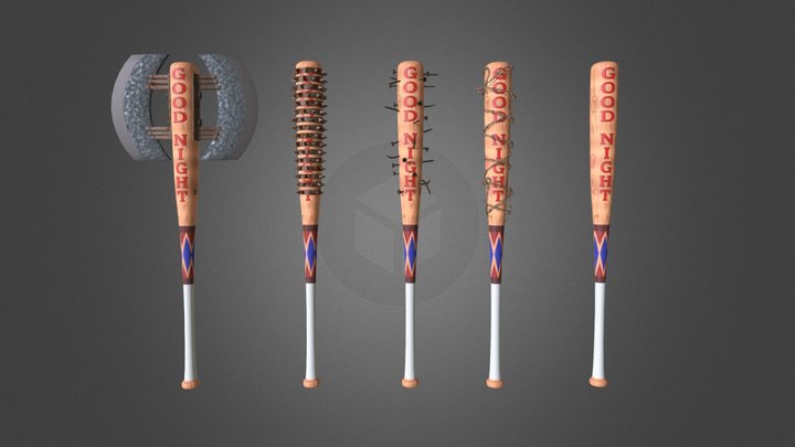 Apocalypse weapons 3D Model