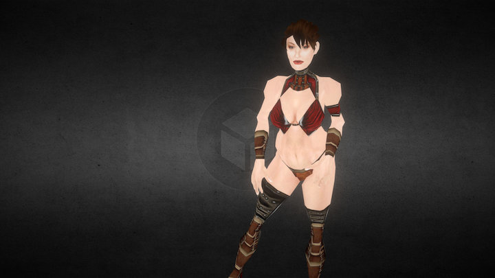 Sexy Slaver Woman 3D Model