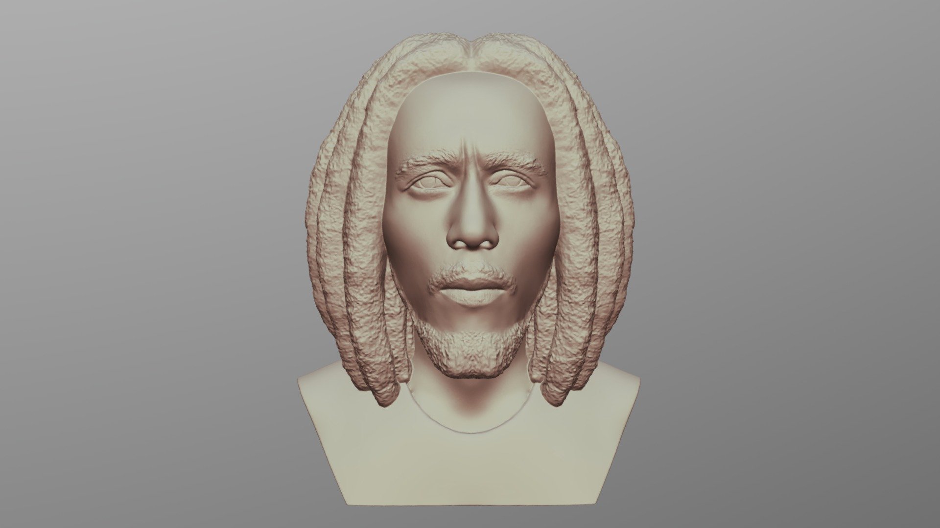 Bob Marley bust for 3D printing