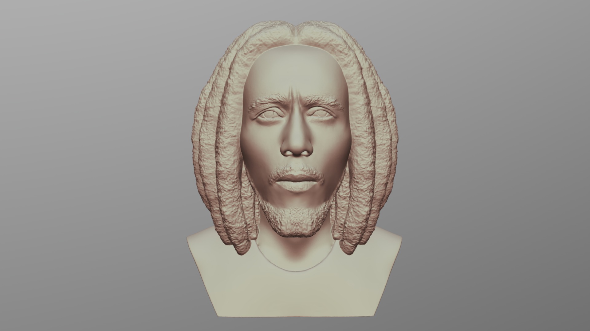 3D model Bob Marley bust for 3D printing