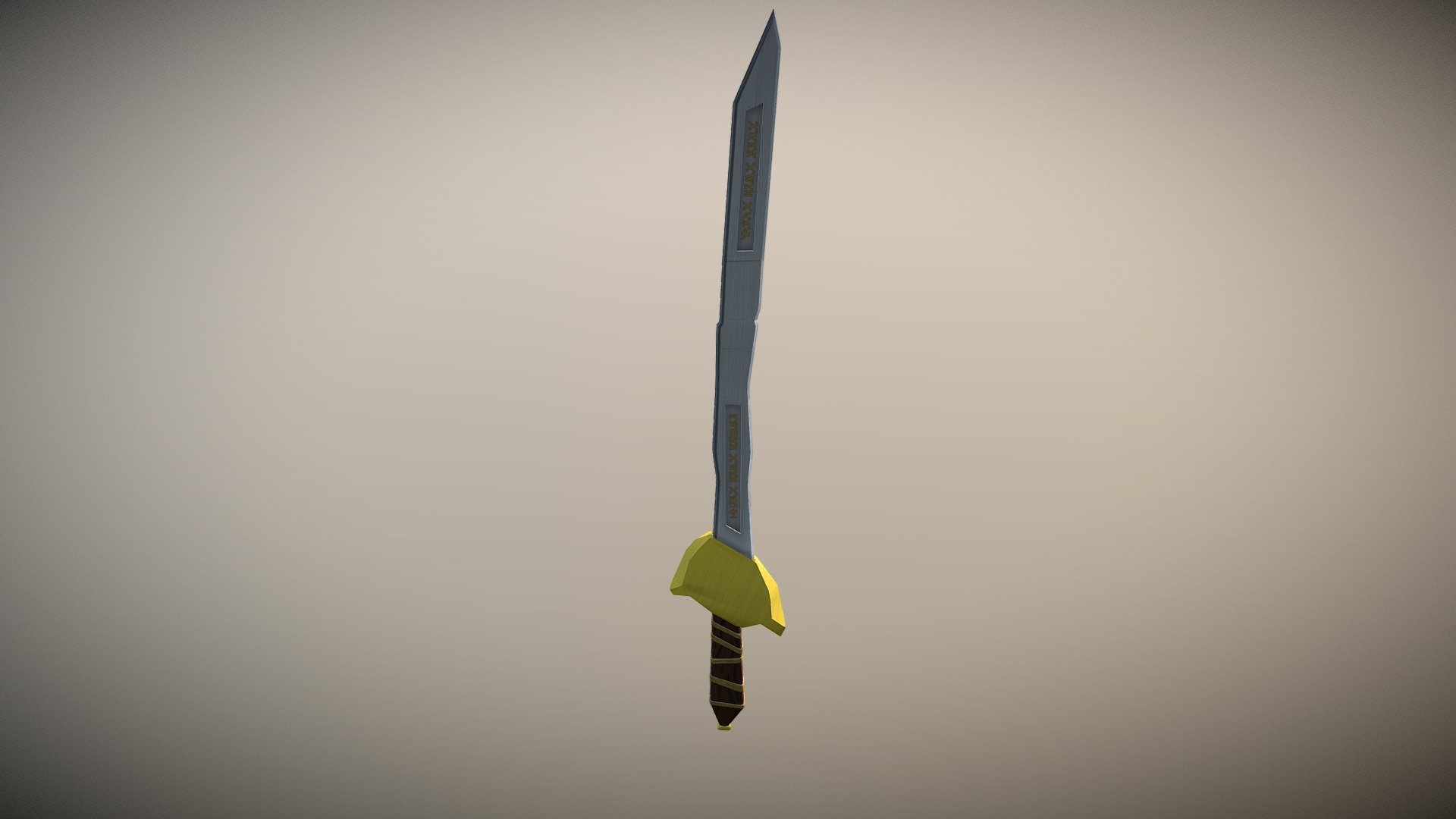Low-poly Dwarvish Sword
