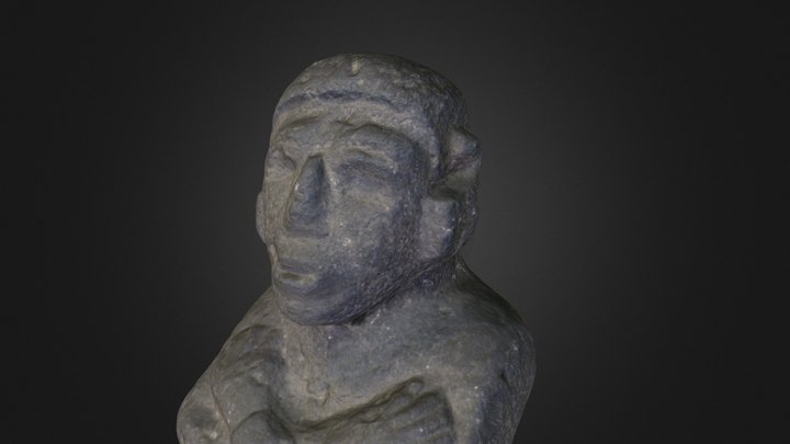 stone Aztec figure 3D Model