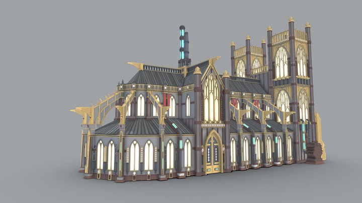 WH40k_Сathedral_draft 3D Model
