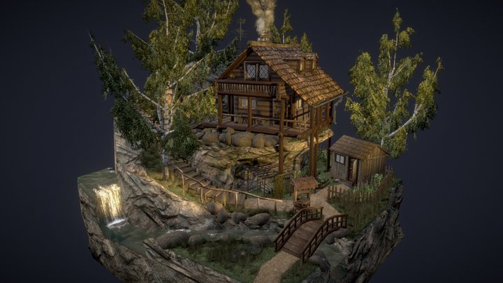 DAE Diorama - Grandma's house 3D Model