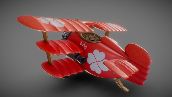 Game art: Stylized tri-plane 3D Model