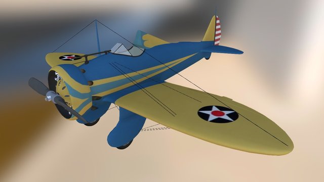 Boeing P26 Peashooter – Modello 3D gratuito STL