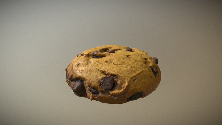 Chocolate Cookie 3D Scan 3D Model