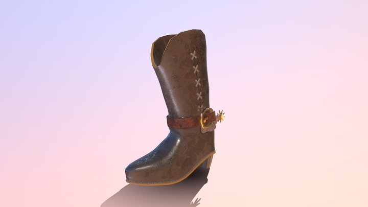 cowboy boot 3D Model
