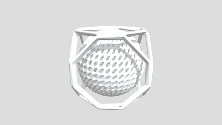 Sphere In Cube 3D Model
