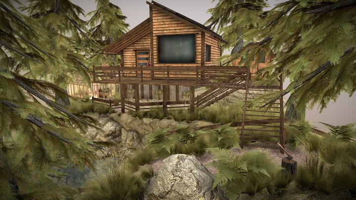 DAE Diorama - Eco House 3D Model