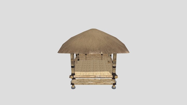 Saung Bambu 3D Model