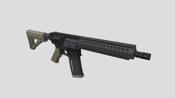 MK18 carbine 3D Model