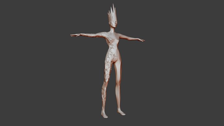 Hel - norse goddess 3D Model