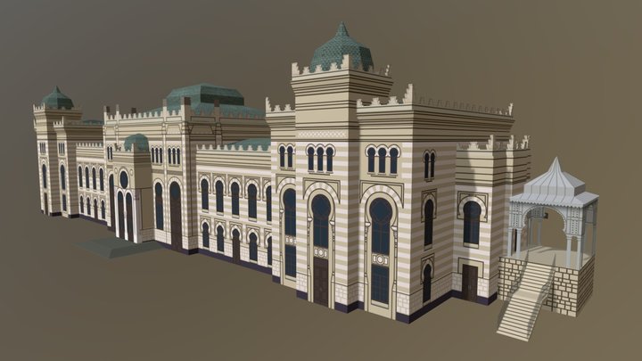 Baku-Sabunchi-Surakhani Railway Station 3D Model