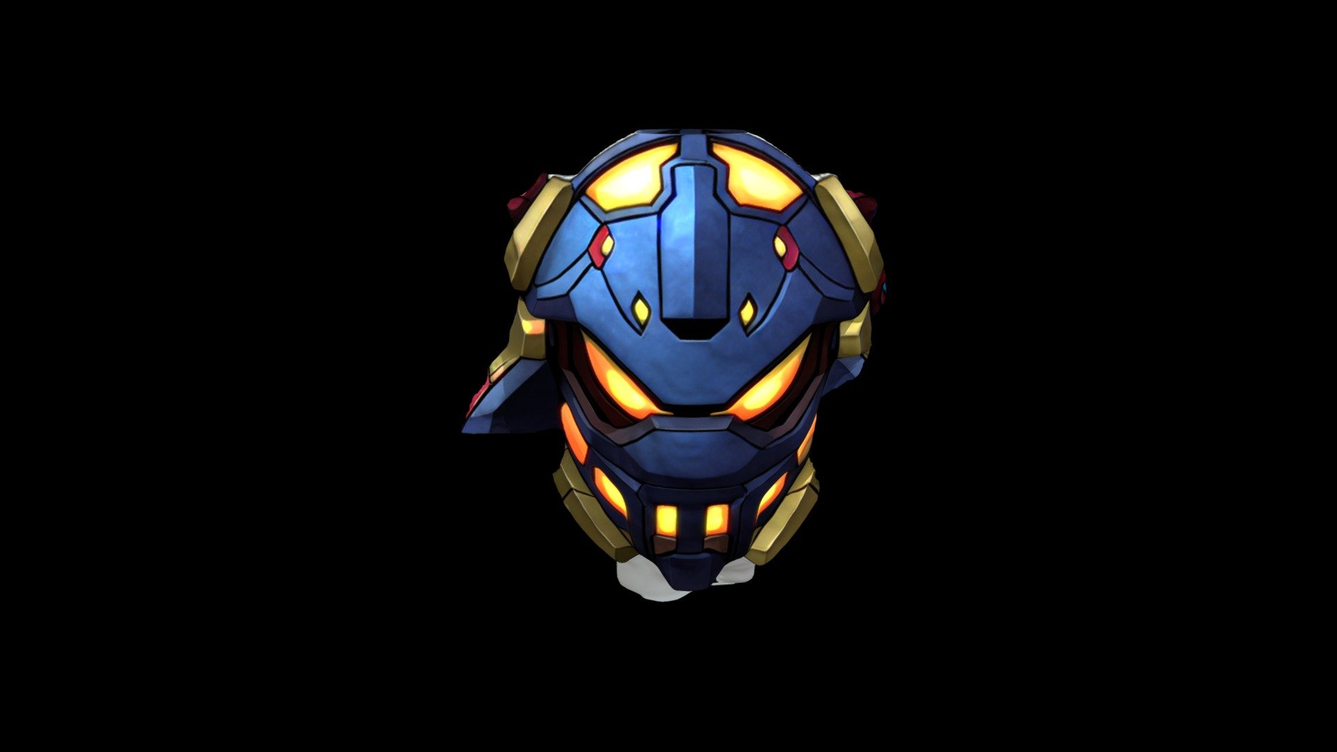 Helmet Mask Robot Cartoon 2254 - Download Free 3D model by klrxyz ...