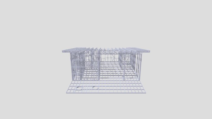 Барбекю домик 3D Model