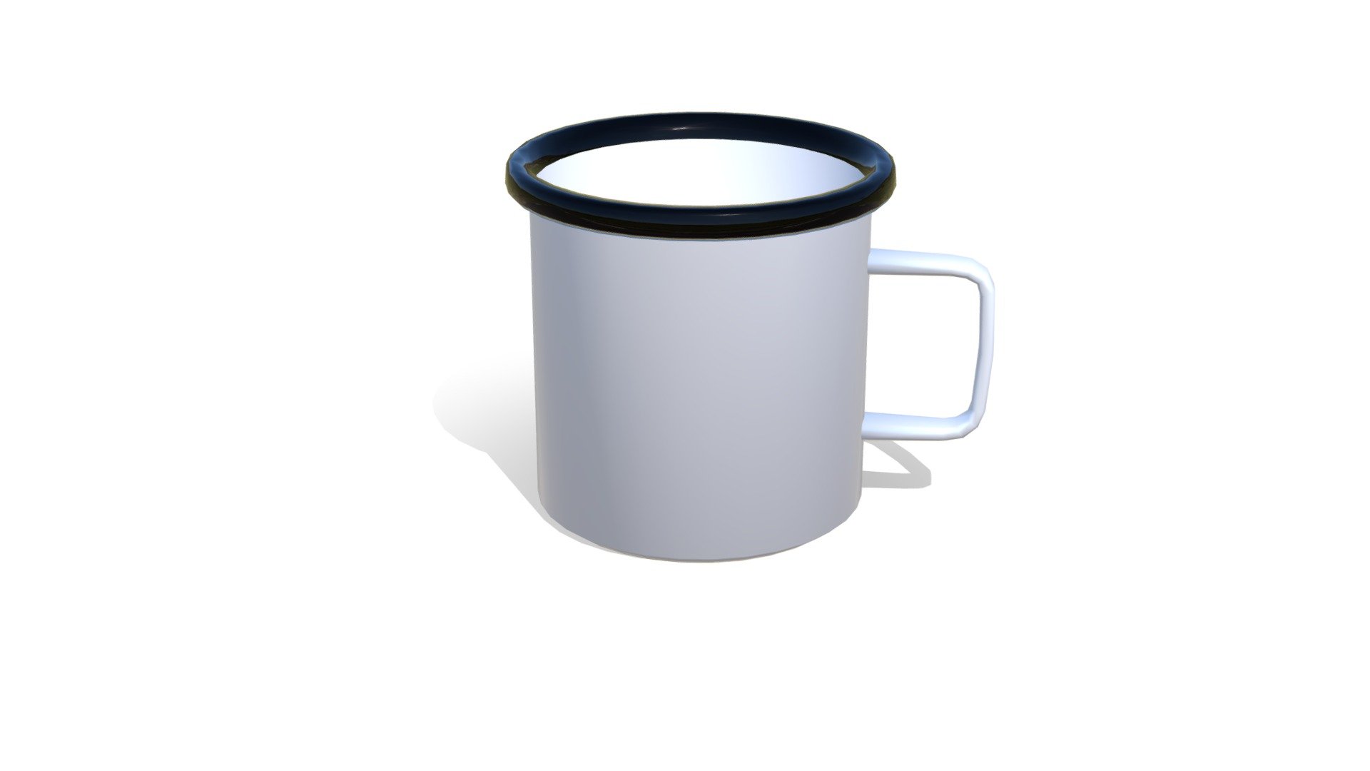 Enamel metal mug