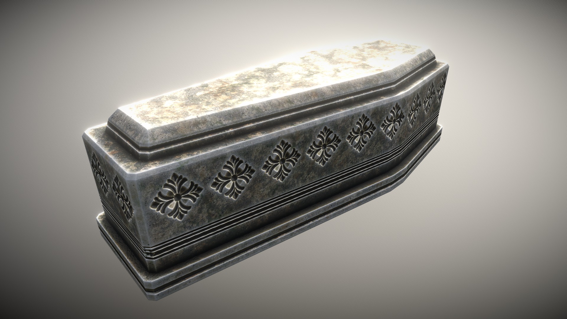 3D model Sarcophagus - This is a 3D model of the Sarcophagus. The 3D model is about a close-up of a ring.