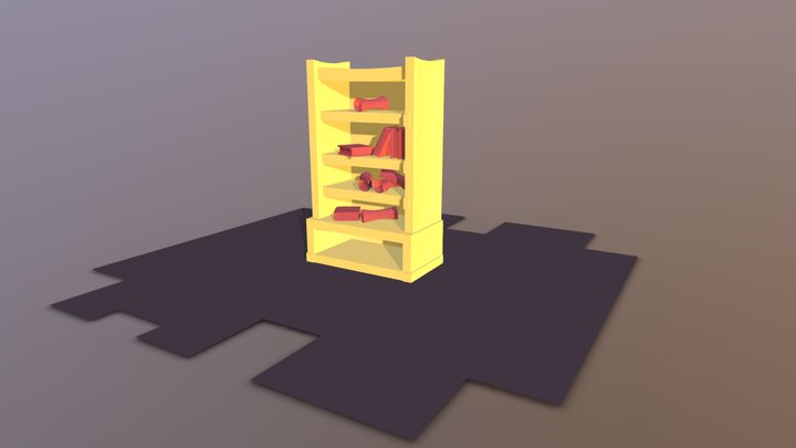 Book Shelf 3D Model