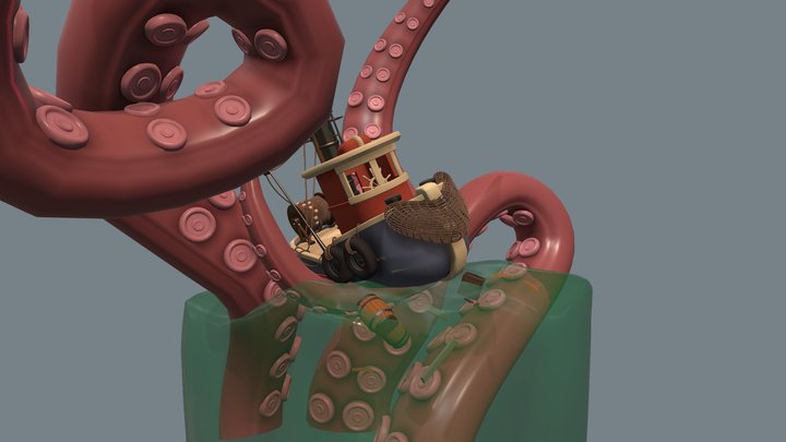 Kraken Attack! 3D Model