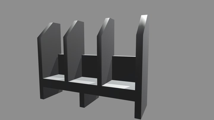Partition Bench V3 3D Model