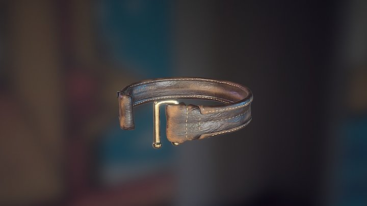 Leather wristband 3D Model