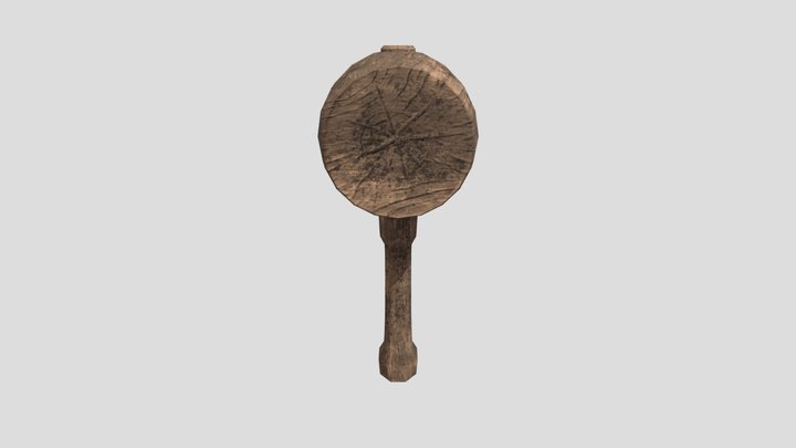 Wooden_Hammer 3D Model