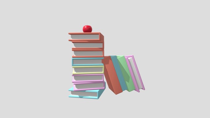 Pila De Libros • Stack of books 3D Model