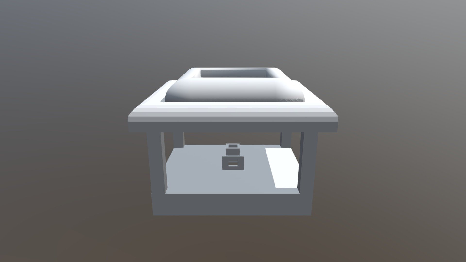 Table with Magical Cubes Underneath