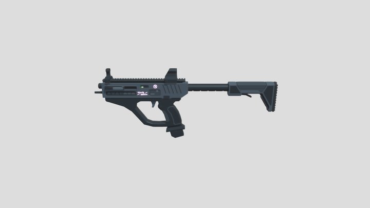Wizardly Ballistics M2 P.D.W. Series B 4.6x30mm 3D Model