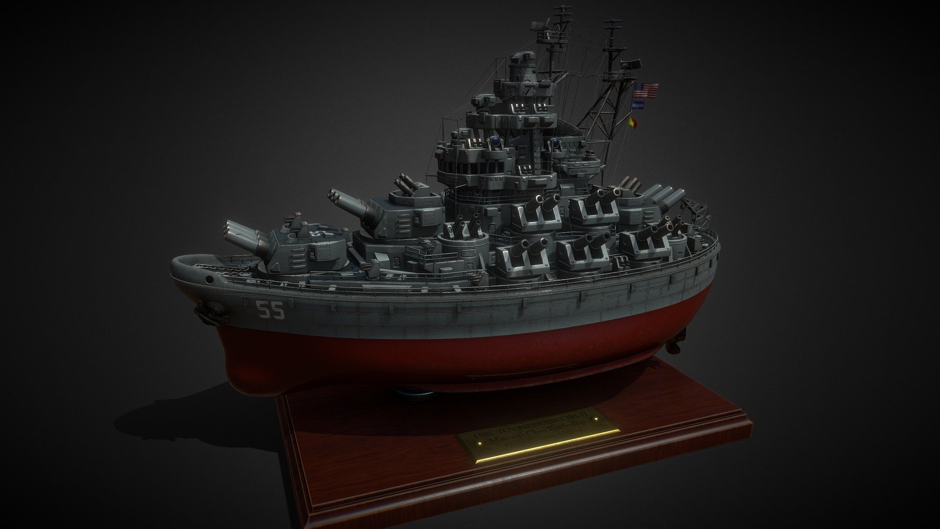 Uss best sale missouri toy