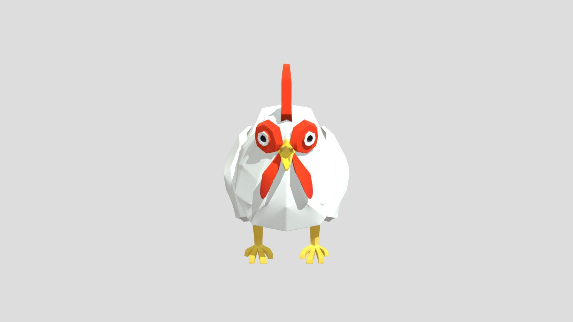 Blocky Chicken - 3D model by SlickWarfare [66a99f3] - Sketchfab