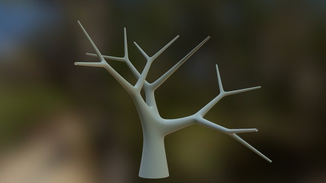 Tree Multi Joint Complex 3D Model
