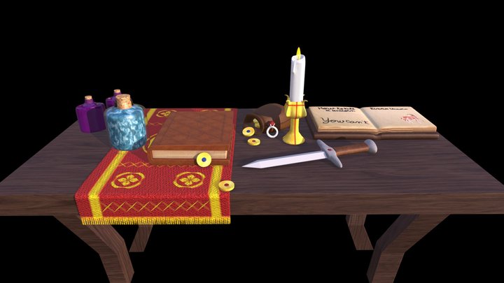 Wizard Table 3D Model